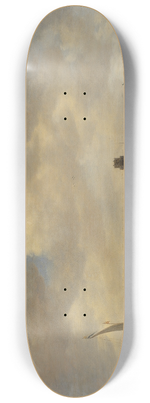 Jan van Goyen - View from Dordrecht 8.25 inch art skate deck