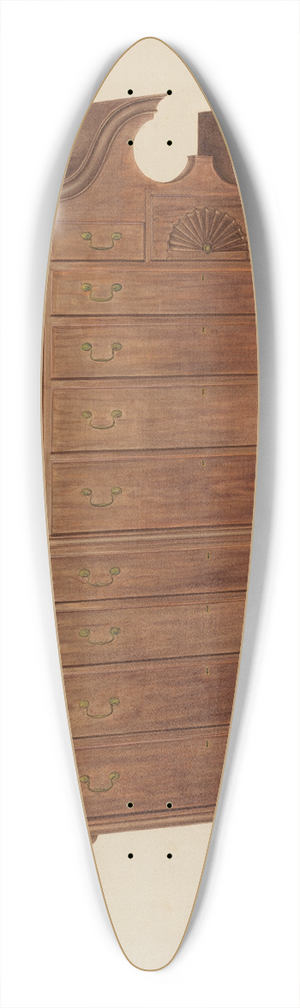 Arthur Johnson - Chest-on-Chest 39.3 inch art pintail longboard deck