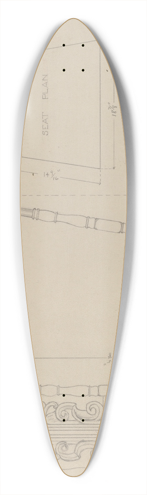 Arthur Johnson - High-Back Side Chair 39.3 inch art pintail longboard deck