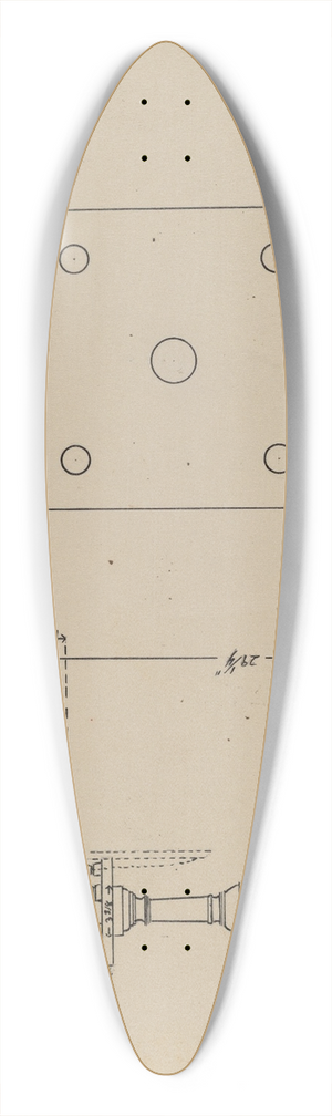 Arthur Johnson - Tripod Table 39.3 inch art pintail longboard deck