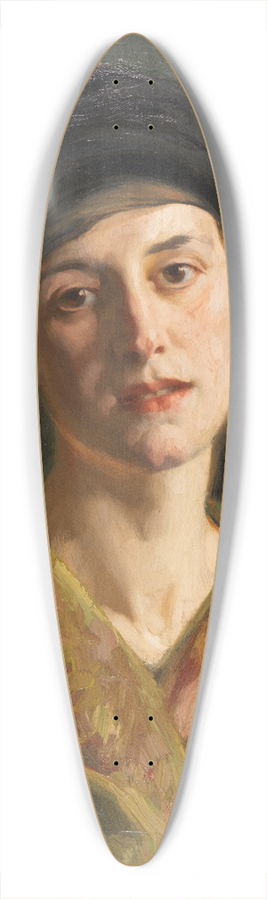 Arthur Kampf - Portrt einer Frau in orientalischem Gewand 39.3 inch art pintail longboard deck