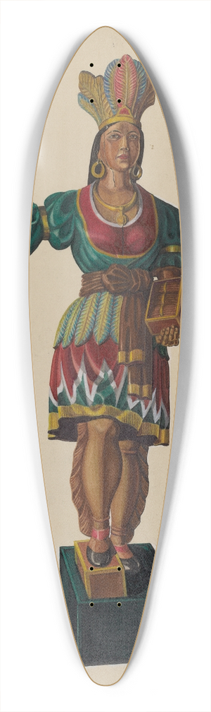 Arthur Mathews - Cigar Store Indian 39.3 inch art pintail longboard deck