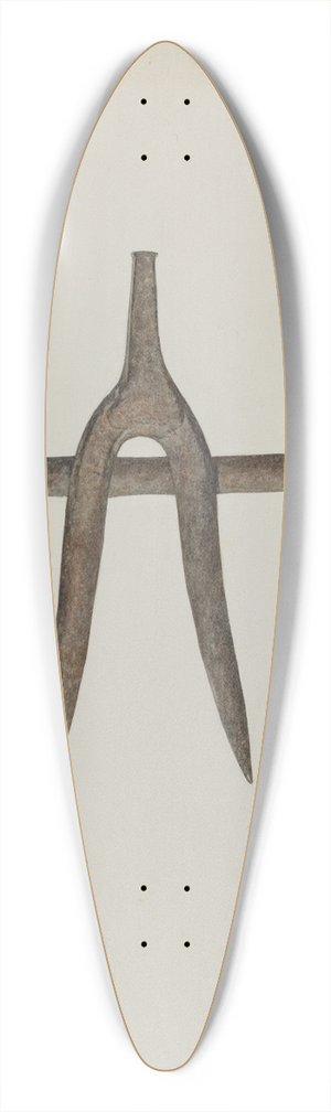Arthur P. Reynolds - Digging Tool 39.3 inch art pintail longboard deck