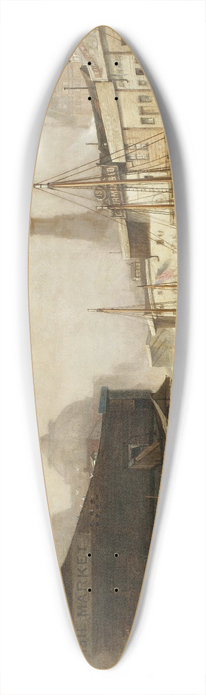 Arthur Quartley - North River Pierhead 39.3 inch art pintail longboard deck