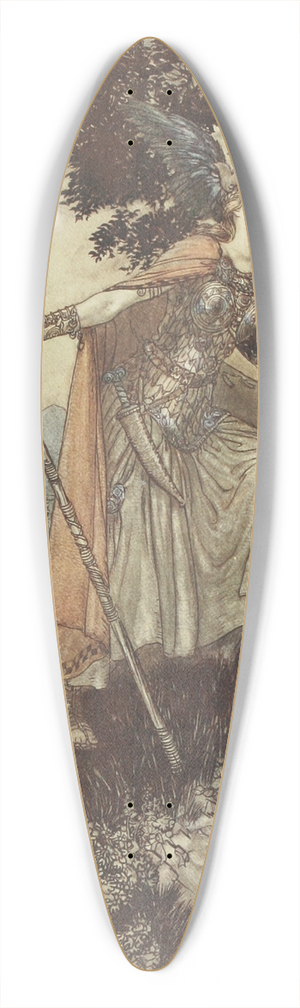 Arthur Rackham - Brunnhilde 39.3 inch art pintail longboard deck