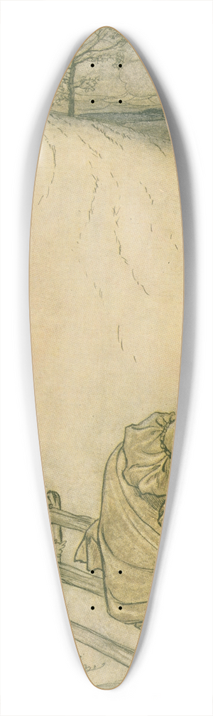 Arthur Rackham - These stiles sadly bothered Odille. 39.3 inch art pintail longboard deck