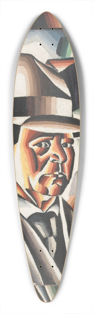 Arthur Segal - Selbstportrt 39.3 inch art pintail longboard deck