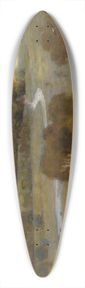 Arthur Streeton - Still glides the stream, and shall for ever glide 39.3 inch art pintail longboard deck