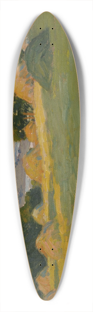 Arthur Wesley Dow - The Hill Field 39.3 inch art pintail longboard deck