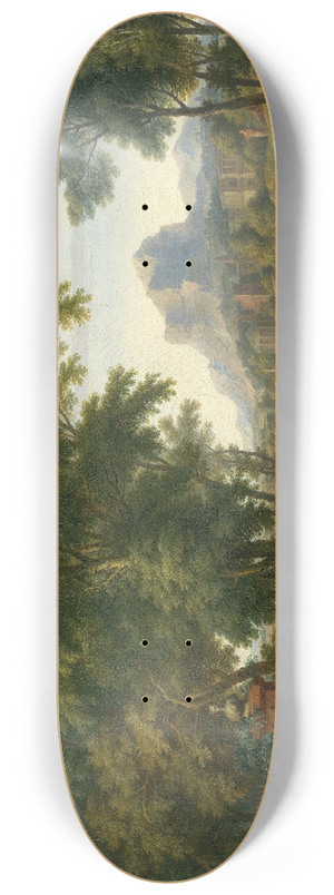 Jan van Huysum - Arcadian Landscape with a Bust of Flora 8.25 inch art skate deck