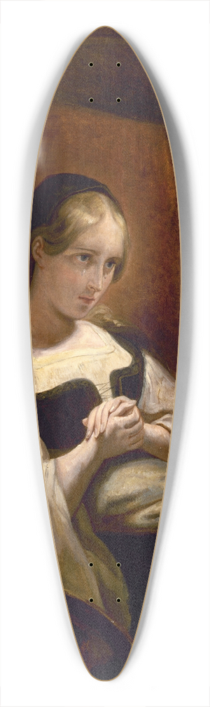 Ary Scheffer - Marguerite au Rouet 39.3 inch art pintail longboard deck