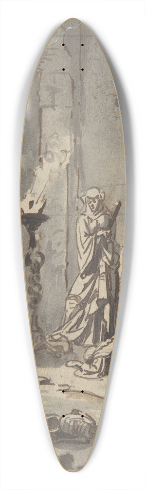 Ary Scheffer - Witch of Endor 39.3 inch art pintail longboard deck