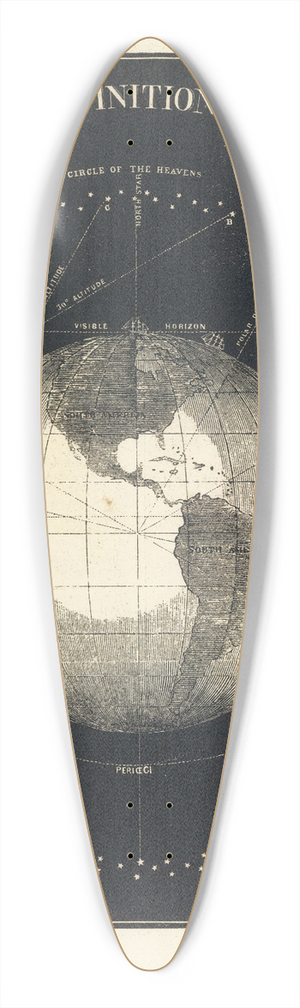 Asa Smith - Definitions (Earth) 39.3 inch art pintail longboard deck