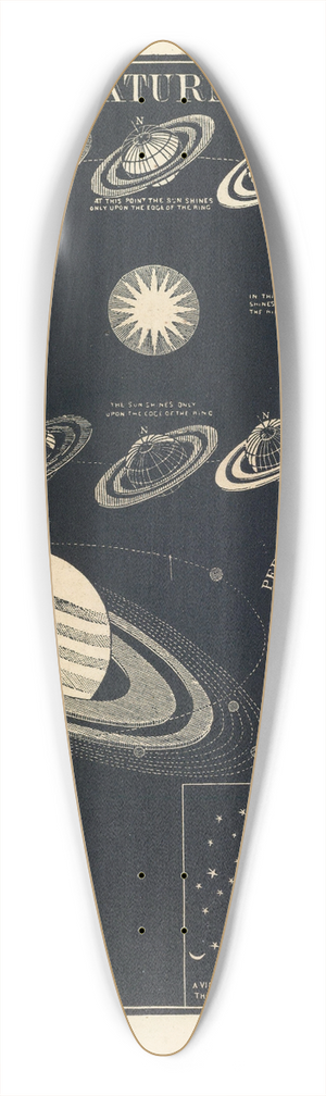 Asa Smith - Saturn 39.3 inch art pintail longboard deck