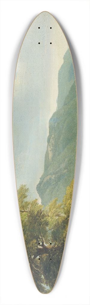 Asher Brown Durand - Landscape Study, Dover Plains, New York 39.3 inch art pintail longboard deck