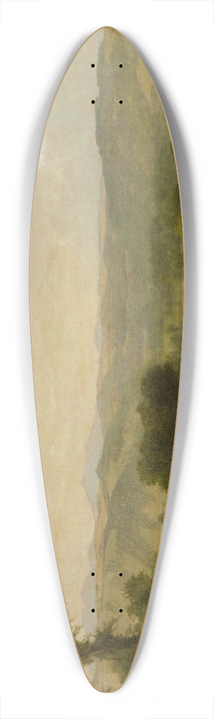 Asher Brown Durand - Landscape with Cows and Sheep 39.3 inch art pintail longboard deck