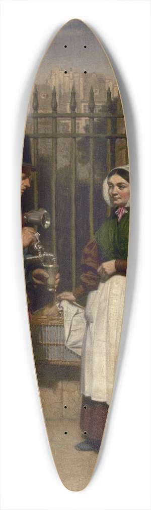 Augusta Lebaron-Desves - Le Marchand de coco 39.3 inch art pintail longboard deck
