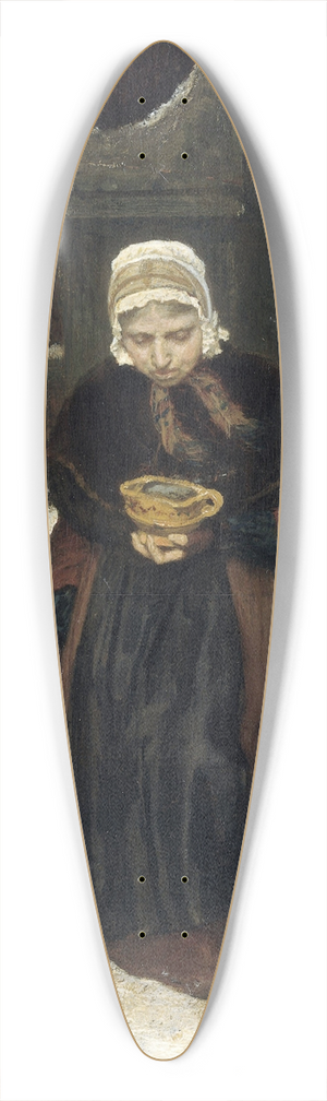 August Alleb - Lifes Eventide 39.3 inch art pintail longboard deck
