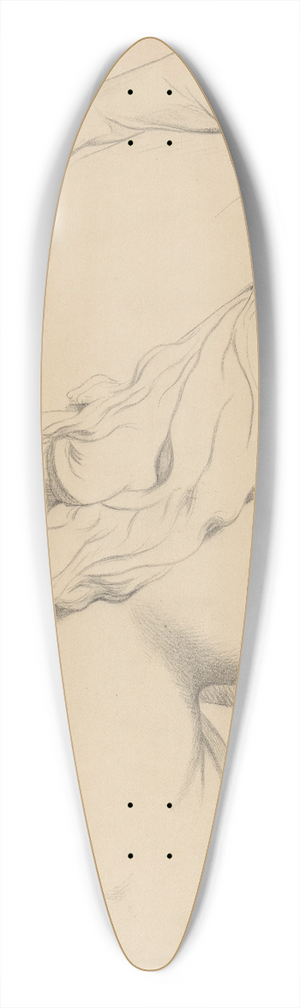 August Alleb - Vrouwenkop 39.3 inch art pintail longboard deck