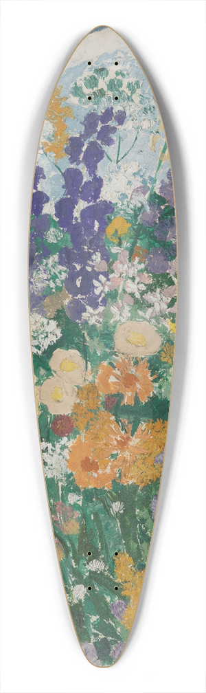 August Babberger - Blumen am Berg 39.3 inch art pintail longboard deck