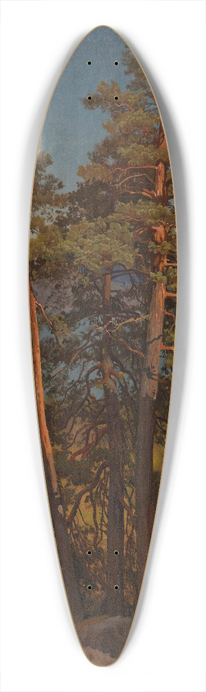 August Cappelen - Pinetrees 39.3 inch art pintail longboard deck