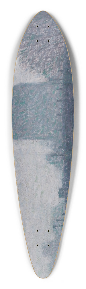 Auguste Herbin - Vue du pont de la Tournelle 39.3 inch art pintail longboard deck