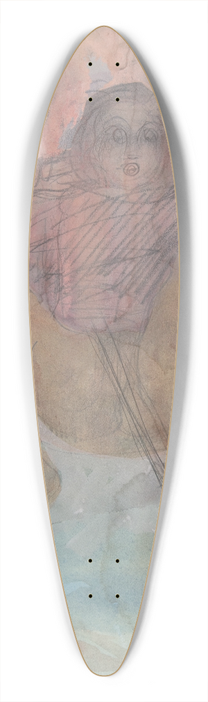 Auguste Rodin - Witchs Sabbath (Sabbat) 39.3 inch art pintail longboard deck