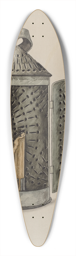 Augustine Haugland - Tin Lantern 39.3 inch art pintail longboard deck