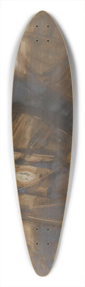 August Jerndorff - Wohnvognen 39.3 inch art pintail longboard deck