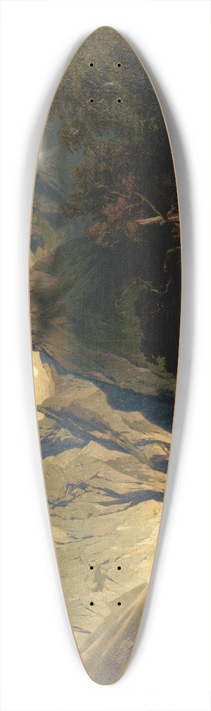 August Leu - Kalkgebirgslandschaft 39.3 inch art pintail longboard deck