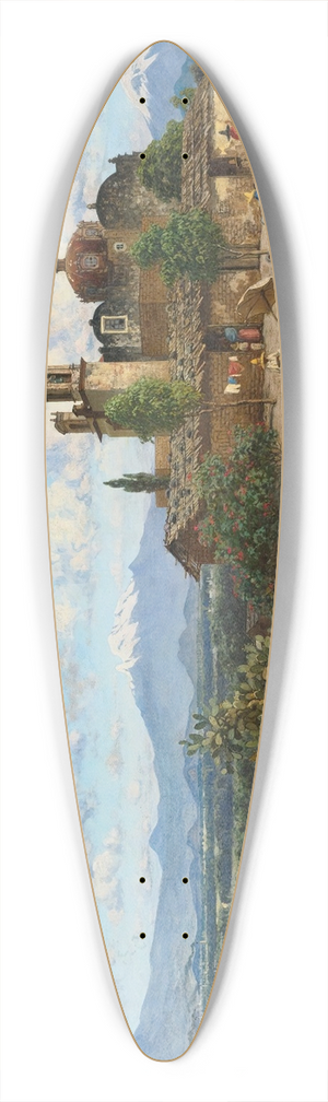 August Lhr - El Valle De Mxico 39.3 inch art pintail longboard deck