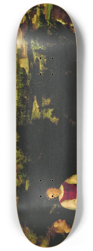 Jan van Scorel - Landscape with Tobias and the Angel 8.25 inch art skate deck