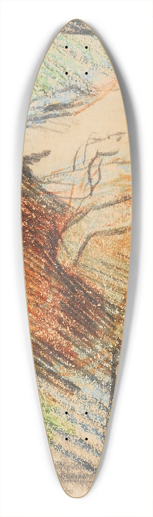 August Macke - Frau mit Kind 39.3 inch art pintail longboard deck
