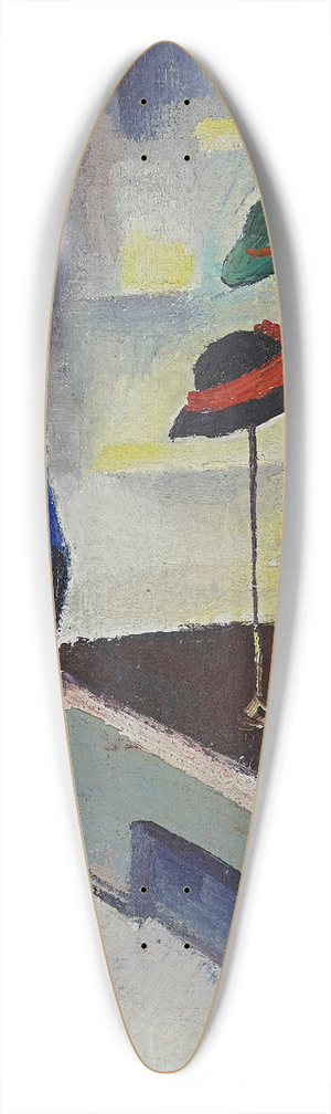 August Macke - Hat shop 39.3 inch art pintail longboard deck