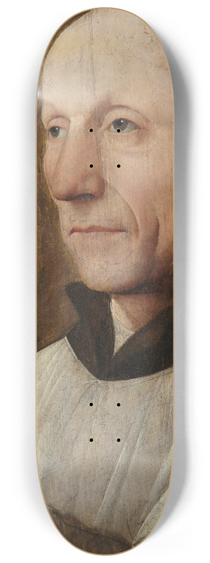 Jan van Scorel - Portrait of a man, possibly a pilgrim 8.25 inch art skate deck