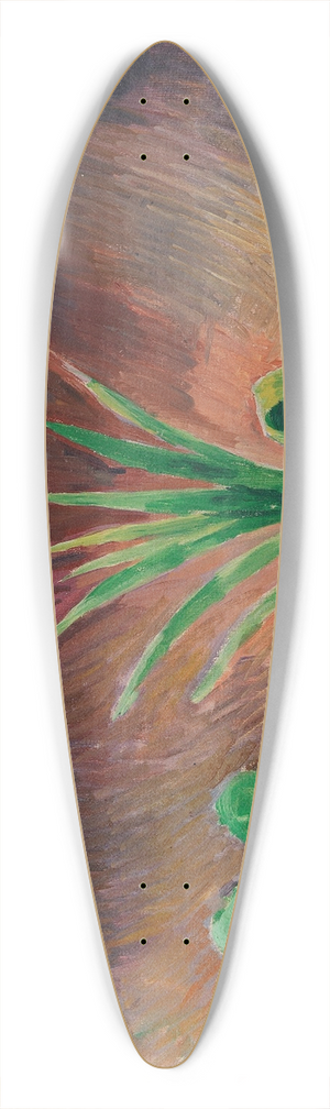 August Macke - Pflnzchen im Wald 39.3 inch art pintail longboard deck