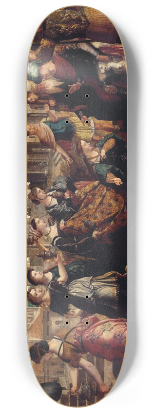 Jan van Scorel - Solomon and the Queen of Sheba 8.25 inch art skate deck
