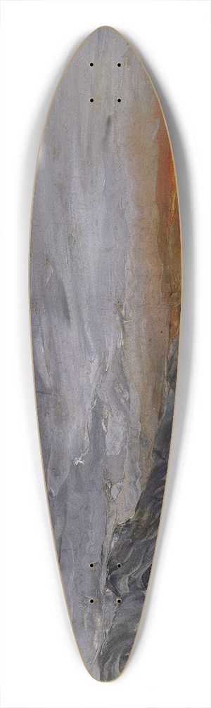 August Strindberg - Sunset 39.3 inch art pintail longboard deck