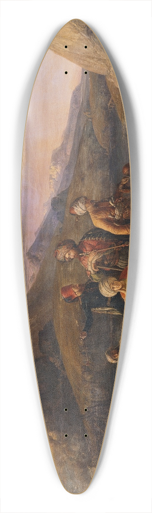 August Theodor Schfft - berfahrt ber den Tigris 39.3 inch art pintail longboard deck