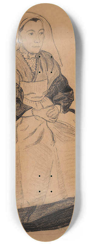 Jan Verkade - Fille bretonne le dimanche ou Marie Julienne 8.25 inch art skate deck Jan Verkade - Fille bretonne le dimanche ou Marie Julienne 8.25 inch art skate deck
