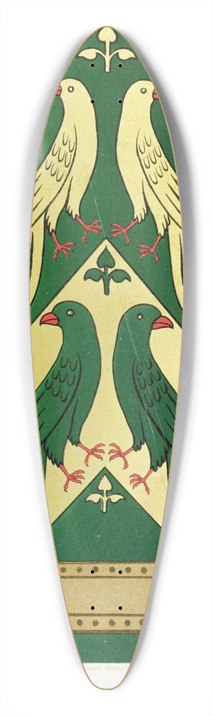 Augustus Pugin - Diapering from Cologne Cathedral 39.3 inch art pintail longboard deck