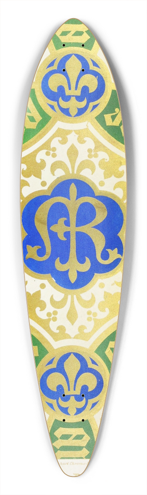Augustus Pugin - Patterns for Diapering 1 39.3 inch art pintail longboard deck