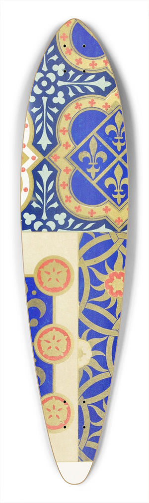 Augustus Pugin - Patterns for Diapering 5 39.3 inch art pintail longboard deck