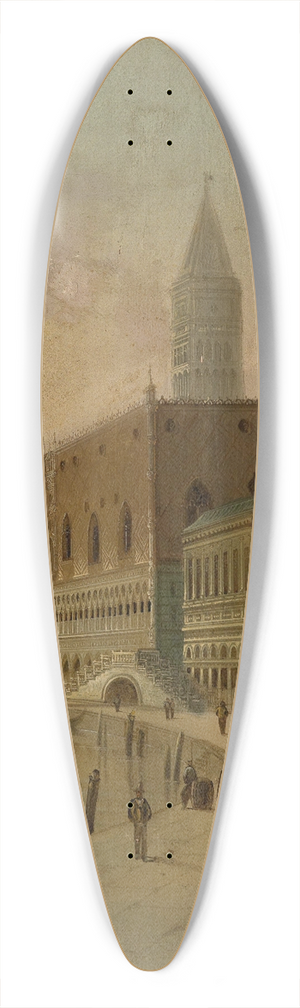 August Von Siegen - Venedig 1 39.3 inch art pintail longboard deck