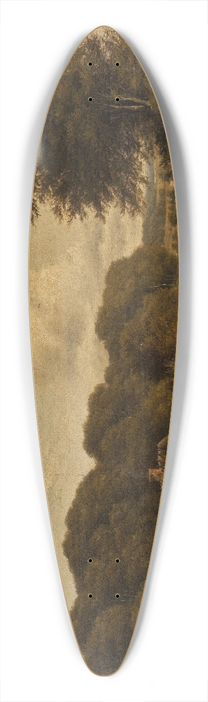 August Wilhelm Boesen - Danish Landscape 39.3 inch art pintail longboard deck