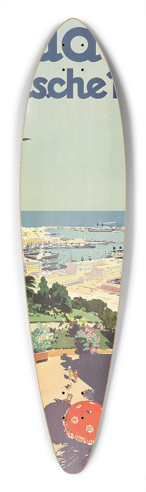 Aurelio Craffonara - Genua 39.3 inch art pintail longboard deck