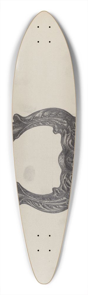Austin L. Davison - Cast Iron Foot Scraper 39.3 inch art pintail longboard deck