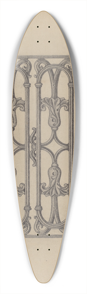 Austin L. Davison - Window Grille 39.3 inch art pintail longboard deck