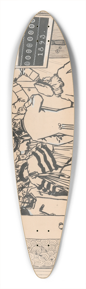 A.W.B. Lincoln - Keep your eye on Godeys 39.3 inch art pintail longboard deck