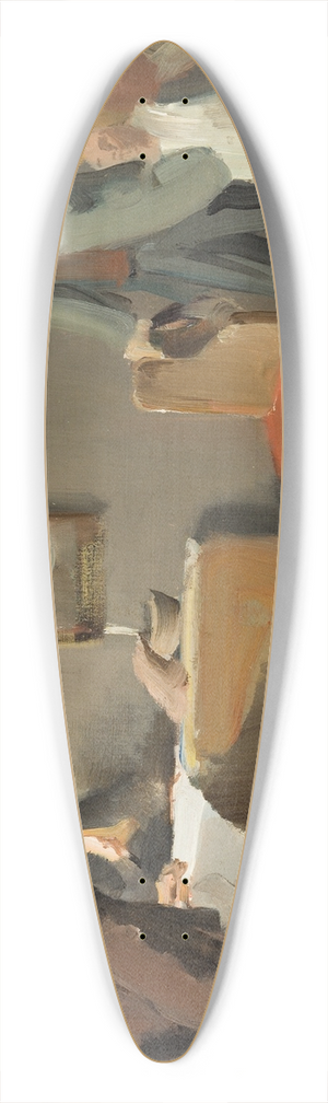 Axel Kulle - The Prodigal Son. Sketch 39.3 inch art pintail longboard deck